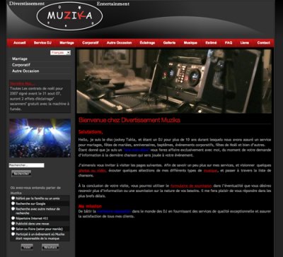 Muzika DJ Service - Joomla Site